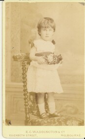 Photograph - SMALL PORTRAIT PHOTOGRAPH OF GIRL CHILD