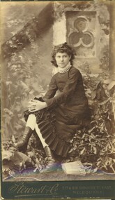 Photograph - SMALL PHOTOGRAPH OF YOUNG WOMAN SEATED