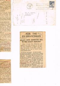 Newspaper - ITEMS RELATING TO: 'GOLDEN DAYS' EXHIBITION, AUGUST 1960, 13/07/1960