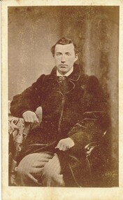 Photograph - SMALL PHOTOGRAPH OF MALE SEATED