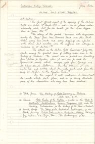 Document - ''MCIVOR GOLD ESCORT ROBBERY'': JOYCE COLES (TUTORIAL PAPER)