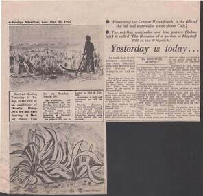 Newspaper - NEWSPAPER ARTICLE: YESTERDAY IS TODAY