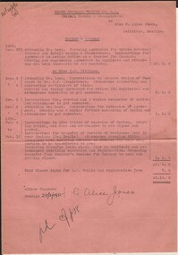 Document - MISS G ALICE JONES COLLECTION: ACCOUNT