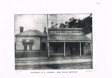 Photograph - PREMISES: OF A. CONNELL, LONG GULLY, BENDIGO (BAKER)