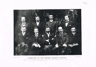 Photograph - PHOTO: COMMITTEE OF THE AUSTRAL SOCIETY BENDIGO