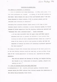 Document - PAPER BY ALLAN BUDGE 1991: 'EDUCATION IN QUARRY HILL'