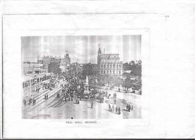 Photograph - PHOTOCOPIED PHOTO OF PALL MALL BENDIGO