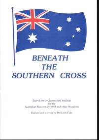 Book - BOOKLET: BENEATH THE SOUTHERN CROSS BY DR KEITH COLE