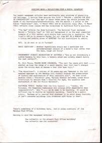 Document - HERITAGE WEEK: A HISTORY OF THE BENDIGO POST OFFICE