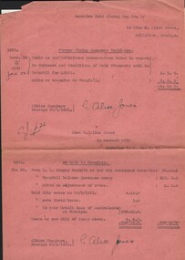 Document - MISS G ALICE JONES COLLECTION: ACCOUNT