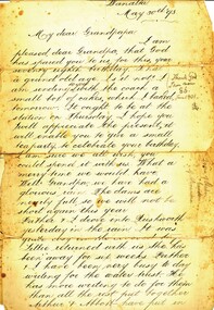Document - ABBOTT COLLECTION: LETTER GRACE ROBERTS TO JAMES ABBOTT