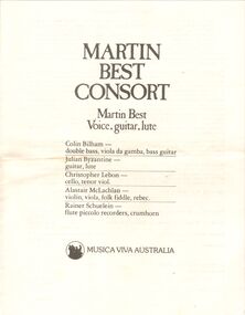 Document - MARTIN BEST CONSORT, Post 1977