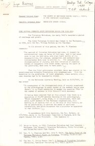 Document - PAPER ON: ''THE GROWTH OF METHODISM DURING 1850'S - 1890'S' ON THE (BENDIGO) GOLDFIELDS''