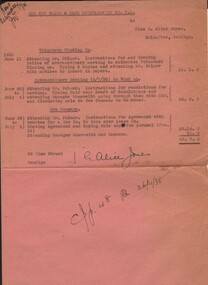 Document - MISS G ALICE JONES COLLECTION: ACCOUNT