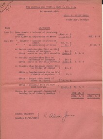 Document - MISS G ALICE JONES COLLECTION: STATEMENT