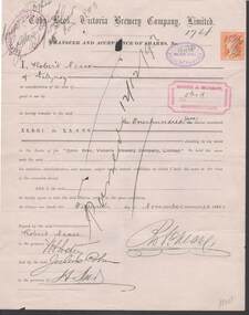 Document - COHN BROTHERS COLLECTION: SHARE TRANSFERS 1893