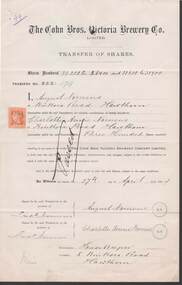 Document - COHN BROTHERS COLLECTION: SHARE TRANSFERS 1894