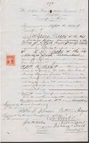 Document - COHN BROTHERS COLLECTION: SHARE TRANSFER CERTIFICATE 1895