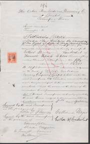 Document - COHN BROTHERS COLLECTION: SHARE TRANSFER CERTIFICATE 1895