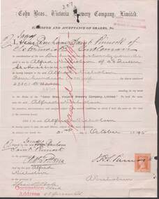 Document - COHN BROTHERS COLLECTION: SHARE TRANSFER CERTIFICATE 1895