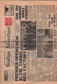 Newspaper - COHN BROTHERS COLLECTION: BENDIGO ADVERTISER SEPTEMBER 26TH 1968