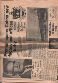 Newspaper - COHN BROTHERS COLLECTION: BENDIGO ADVERTISER SEPTEMBER 25TH 1968