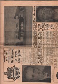 Newspaper - COHN BROTHERS COLLECTION: NEWSPAPER ADVERTISING OPENING OF WANGARATTA SOFT DRINK FACTORY