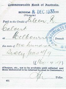 Document - COHN BROTHERS COLLECTION: DOCUMENTS RELATING TO DIVIDENDS
