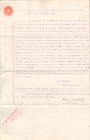 Document - COHN BROTHERS COLLECTION: TYPED DOCUMENT FROM THE HIGH COURT OF JUSTICE IN IRELAND DATED 1919
