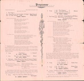 Document - LYDIA CHANCELLOR COLLECTION: ' THE BENDIGO CHORAL SOCIETY,' 33RD GRAND CONCERT