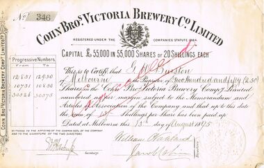 Document - COHN BROTHERS COLLECTION: SHARE SCRIP