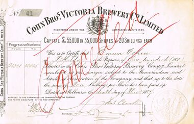 Document - COHN BROTHERS COLLECTION: SHARE SCRIP