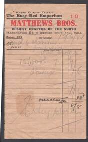 Document - MATHEW BROS BENDIGO