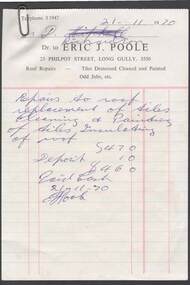 Document - ERIC J POOLE, 23 PHILPOT ST, LONG GULLY