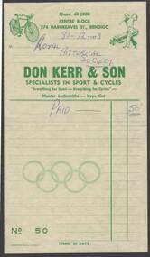 Document - DON KERR & SON SPORT & CICYCLES