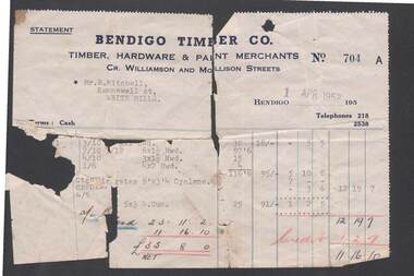 Document - BENDIGO TIMBER CO