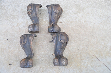 Furniture - CAST IRON FEET FOR DISPLAY CABINET