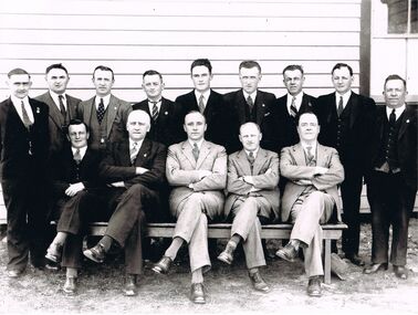 Photograph - PATRICIA COLES (NEE MCLEAN) COLLECTION: GOLDEN SQUARE FOOTBALL CLUB COMMITTEE 1935