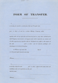 Document - LYDIA CHANCELLOR COLLECTION: INDENTURE FORMS AND FORMS OF TRANSFER