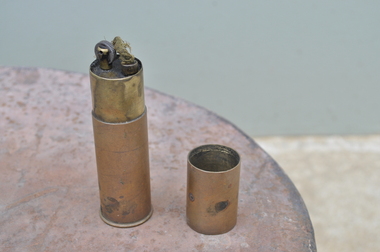 Accessory - CIGARETTE LIGHTER , WORLD WAR TWO VINTAGE, HAND MADE. TRENCH ART