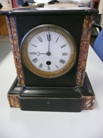 Functional object - BLACK SLATE MANTLE CLOCK