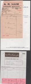 Document - BENDIGO HISTORICAL SOCIETY TRADE INVOICES