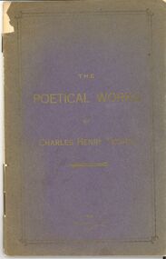 Book - THE POETICAL WORKS OF CHARLES HENRY THOMAS, 1927