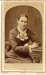 Photograph - WIEGARD COOPER COLLECTION:  MISS MARY ANN WIEGARD