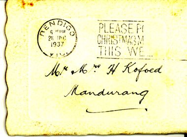 Document - ENNIS BUCKRABANYULE COLLECTION: WEDDING INVITATION CARD, 1938