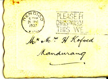 Document - ENNIS BUCKRABANYULE COLLECTION: WEDDING INVITATION CARD, 1938
