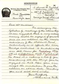 Document - R A ANDERSON COLLECTION: MUIOO VERANDAH RESTORATION, 1972