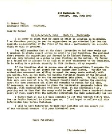 Document - R A ANDERSON COLLECTION: MUIOO VERANDAH RESTORATION, 1972