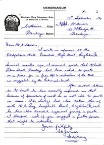 Document - R A ANDERSON COLLECTION: MUIOOF VERANDAH RESTORATION, 1974