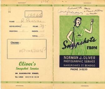 Ephemera - PHOTOGRAPH FOLDER